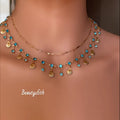 Collier Coquillage Bleu